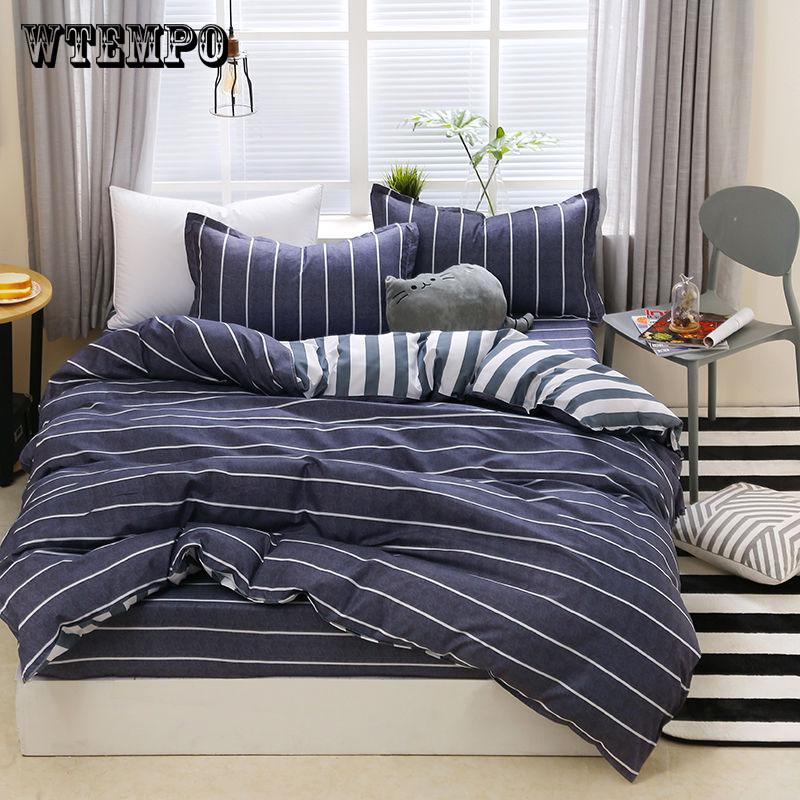 Soft Duvet Cover Set Bedsheet Pillowcase Love Hear Pattern Bedding Set