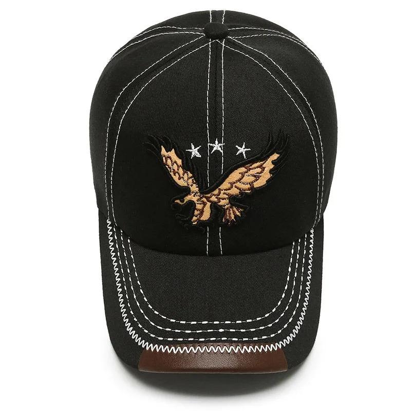 3D Eagle Embroidery Baseball Cap Male Cap Hip Hop Flat Along Snapback Hats Baseball Cap