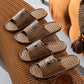 Women's Sandals and Slippers Summer Straw Bamboo and Rattan Couples Home Household Indoor Non-slip Soft Bottom Men's Linen Slippers