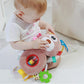 Creative Beads Plush Doll Pendant Baby Teether Ring Rattle Car Pendant