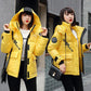 Fashion Women's Cotton-padded Jacket Winter Outdoor Thickening Warm Down Padded Jacket Loose Shiny Zipper Jacket Women