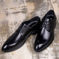 Men's Oxford Shoe Genuine Cow Leather Lace up Formal Shoes Fashion Mens Dress Shoes