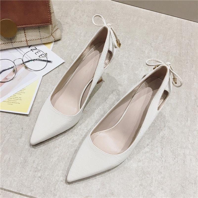 Pointed High Heels Stiletto Pumps Women's Shoes Spring Ladies Temperament All-match Professional Four Seasons Single Shoes