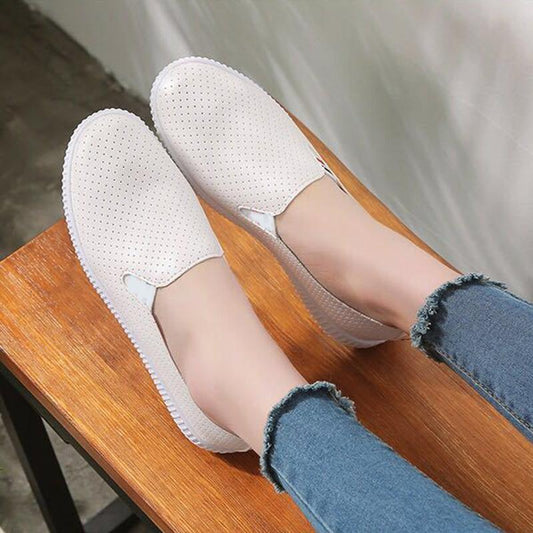 Korean Version of All-match Classic White Shoes Lazy Shoes One-step Breathable Women's Shoes