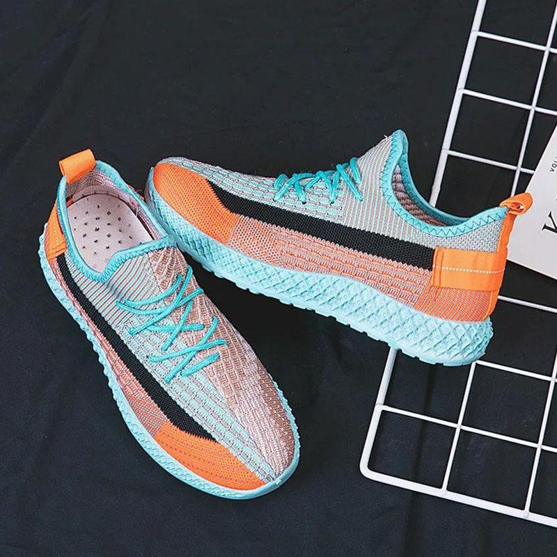 Fashion Trend Women All-match Student Sports Shoes Sports Shoes Flying Mesh Single Shoes Women's Casual