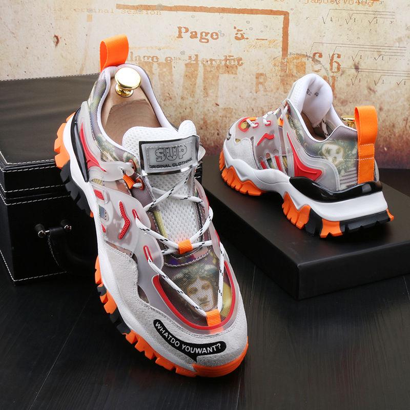 Summer High-top Board Shoes Wild Breathable Sports Casual Shoes Personalized Heightened Men's Shoes