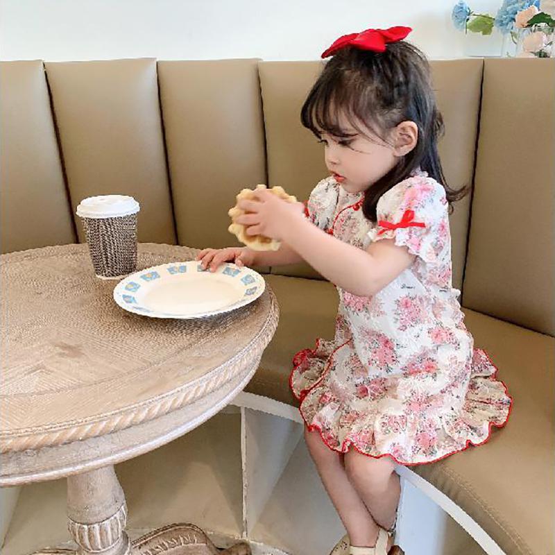 Cheongsam Baby Girl Dress Girl Baby Chinese Style Summer Dress Western Princess Doll Dress