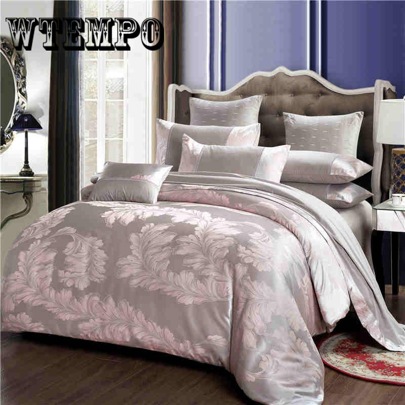 Wedding Luxury Bedding Sets Jacquard Queen/King Size Duvet Cover Set Wedding Bedclothes