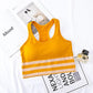 Women's Fashion Fitness Solid Color Sleeveless Halter Cross Bandage Sportswear Vest