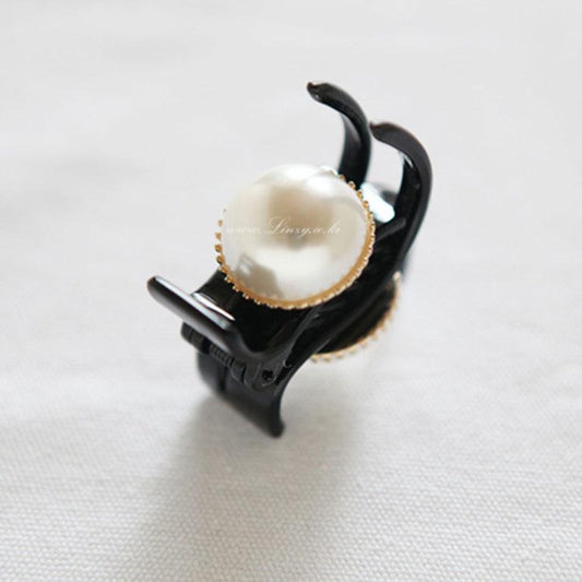 Hairpin Hair Accessories Grab Clip Banana Clip Elegant Small Fragrance Head Jewelry Pearl Hair Catch