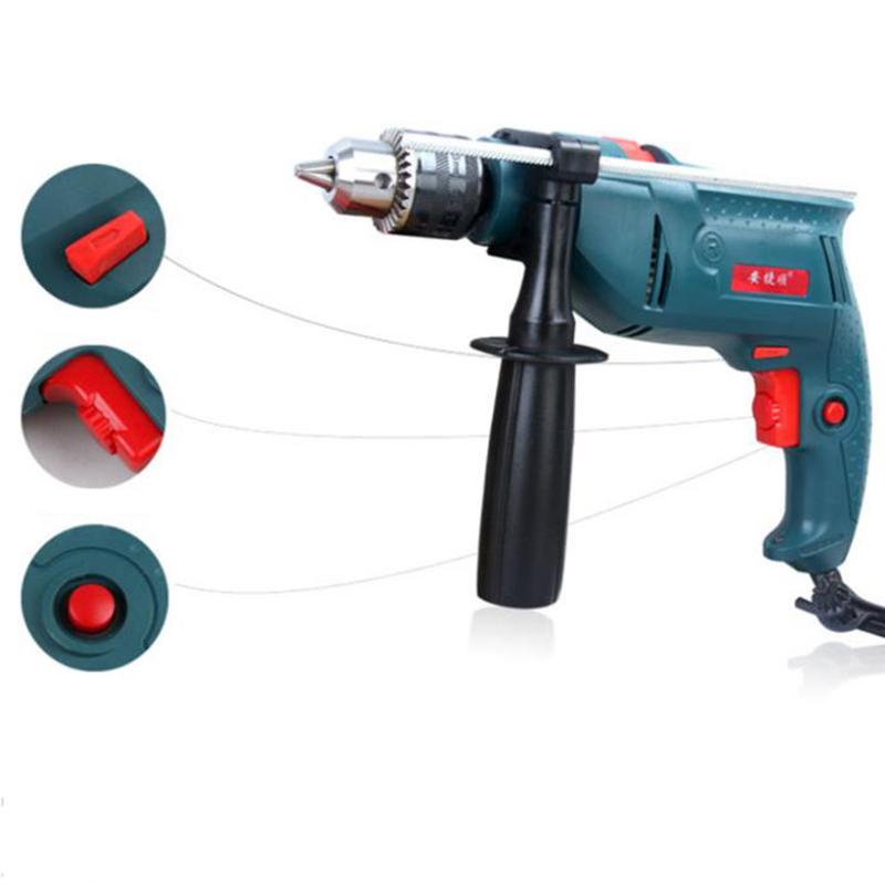 Full Impact Drill Electric Drill Set Electric Screwdriver Plug-in Motor for Drilling Cutting and Polishing