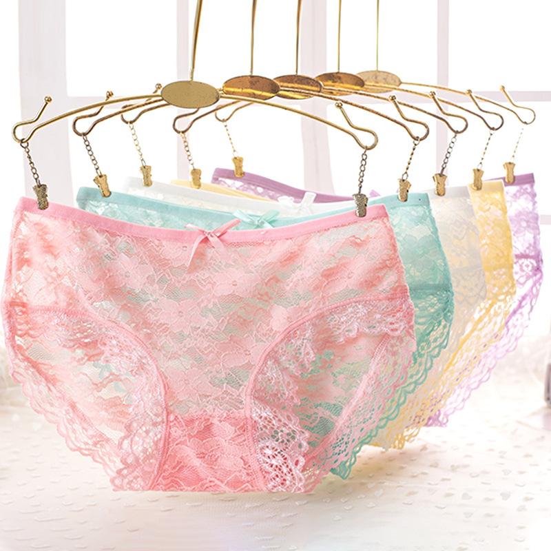 Cutout Lace  Panties for Woman Underwear Sexy Women'sThongs Soft Lingerie Female Briefs Panty Sexy Cutout Plus Size Breathable