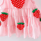 Summer Girls Dress 0-5 Years Old Baby Girl Skirt Baby Sleeveless Chiffon Vest Skirt Cute Cake Skirt Strawberry Skirt