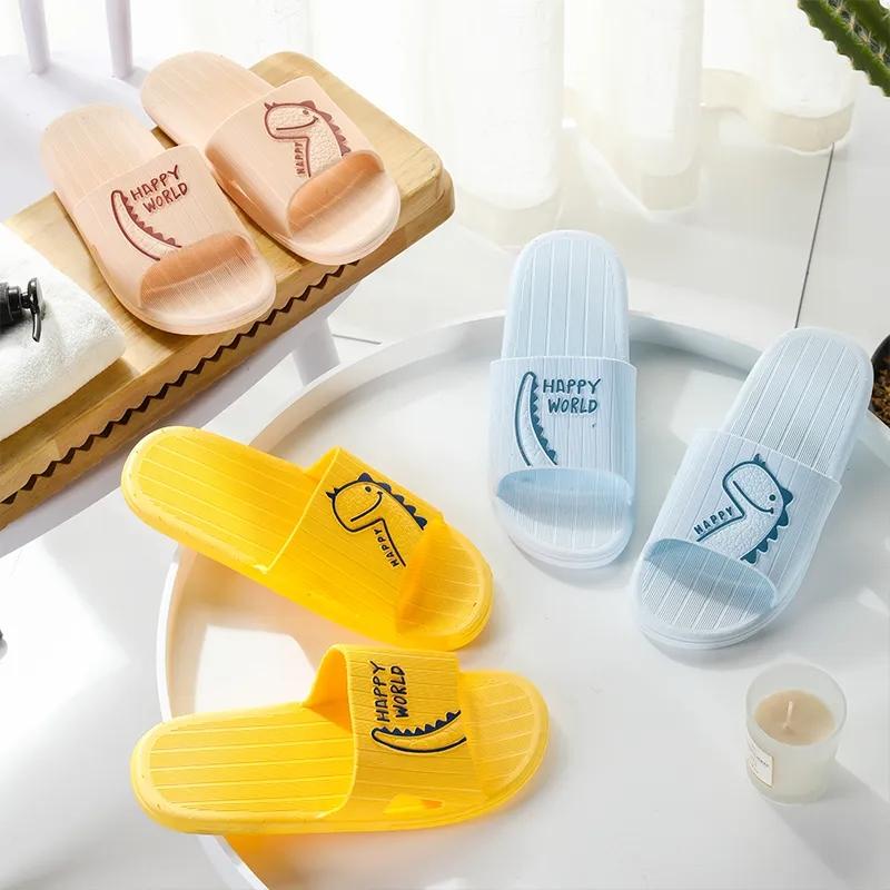 Couple Sandals and Slippers Women's Summer Home Indoor Bathroom Non-slip Bath Soft Bottom Home Men's Flip Flops Soft Sole Comfort Sandals