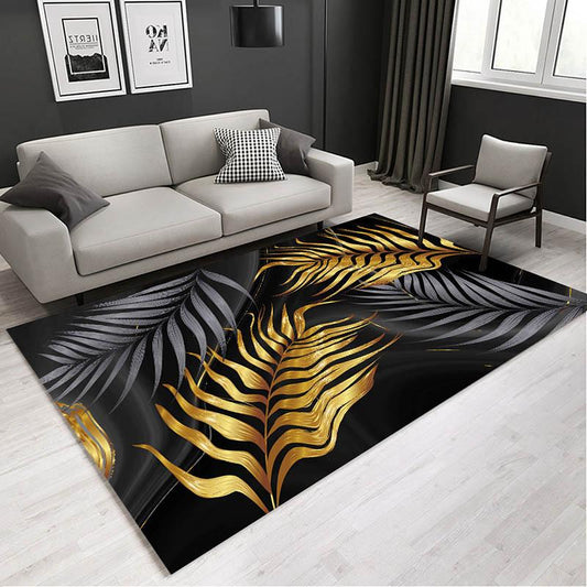 Living Room Carpet Maple Leaf Styling Sofa Coffee Table Mat Modern Minimalist Bedroom Bedside Home Floor Full Bed Room Light Luxury