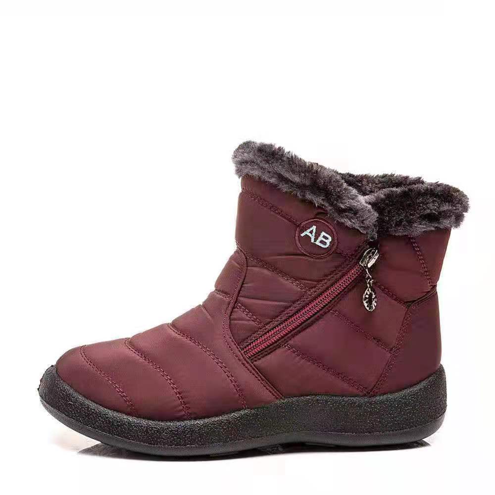 High Quality Winter Boots Women's Boots Mother Shoes Waterproof Ankle Boots Women Rain Warm Fur Foot