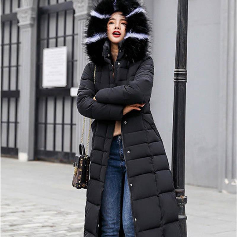 Down Padded Jacket Women's Long Padded Jacket Winter Loose Student Cotton Clothes Jacket Trend