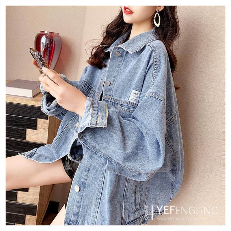 Spring and Autumn Retro Denim Short Jacket Female Fried Street Casual Jacket