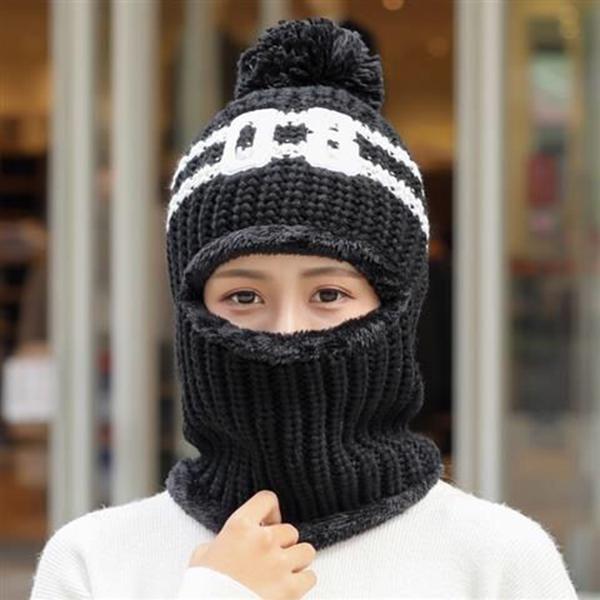 Windproof hat Autumn winter Warm hat Thick hat Fashion Woman hat Plush Cotton hat Trendy wild hat