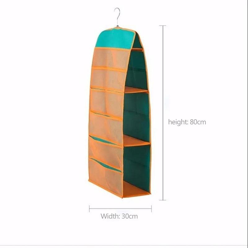 Multi-sided Double-sided Storage Bag Underwear Storage Hanging Bag Dormitory Wardrobe Panties Socks Wardrobe Bag Storage Bag Student Hanging Pocket