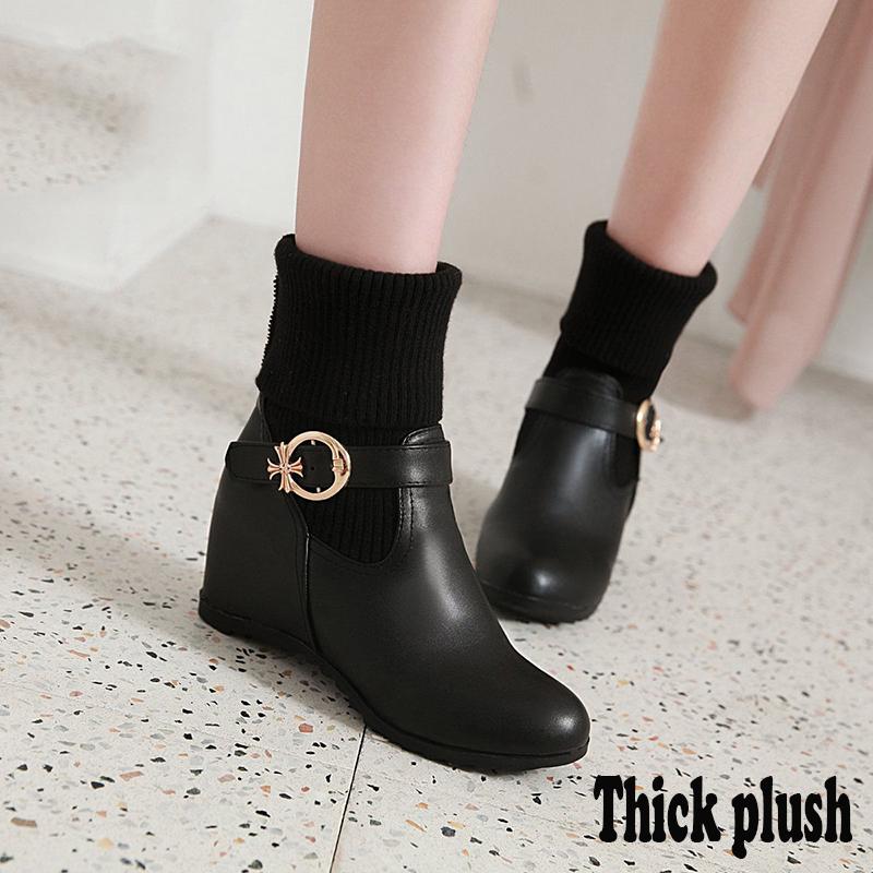 Women Snow Boots Fur Winter Women's Boots Women Boots Warm Ankle Boots White Short Shoes