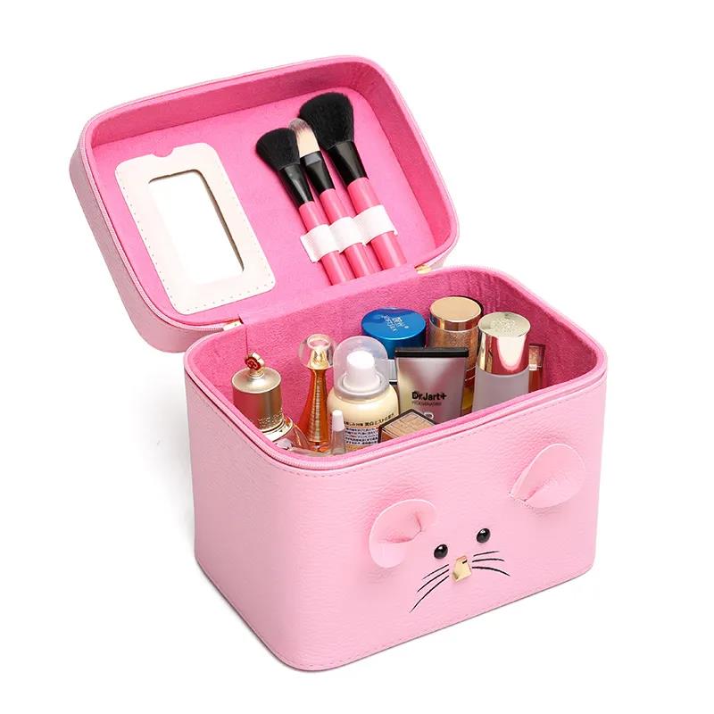 Cosmetic Bag Cute Size Cosmetic Storage Box Portable Portable Cosmetic Case Large Capacity