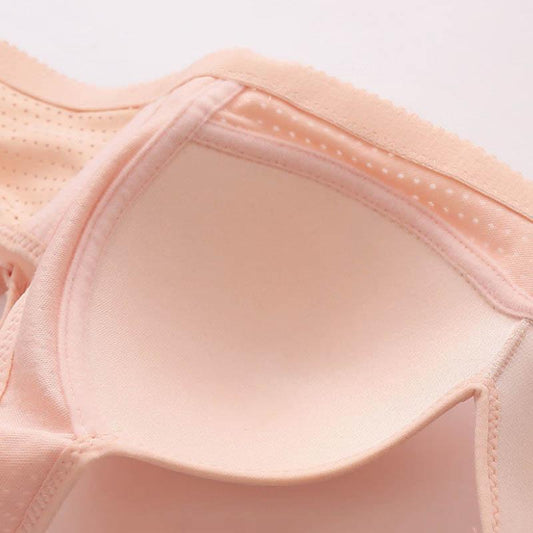 Large Size Thin Section Anti-sagging Side-receiving Side Breast Beauty Back Anti-glare Non-magnetic No Steel Ring Gathering Women's Underwear Bra