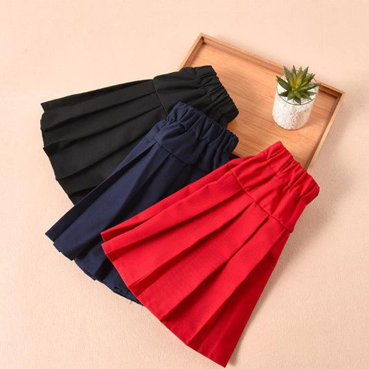 Girls' Pleated Skirt Korean High Waist Skirt Spring and Summer School Uniform Skirt Children's Performance Skirt