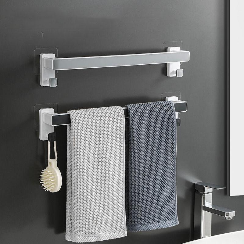 2PCS Towel Rack Bathroom Paste Rack Towel Rack Simple Slippers Rack Kitchen Rag Rack Single Pole Rack Holder Racks