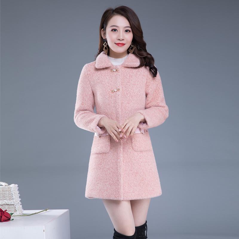 Winter Fashion and Elegant Women's Cotton Coat Temperament Queen Fan Mink Velvet Thick Warm Fur Coat