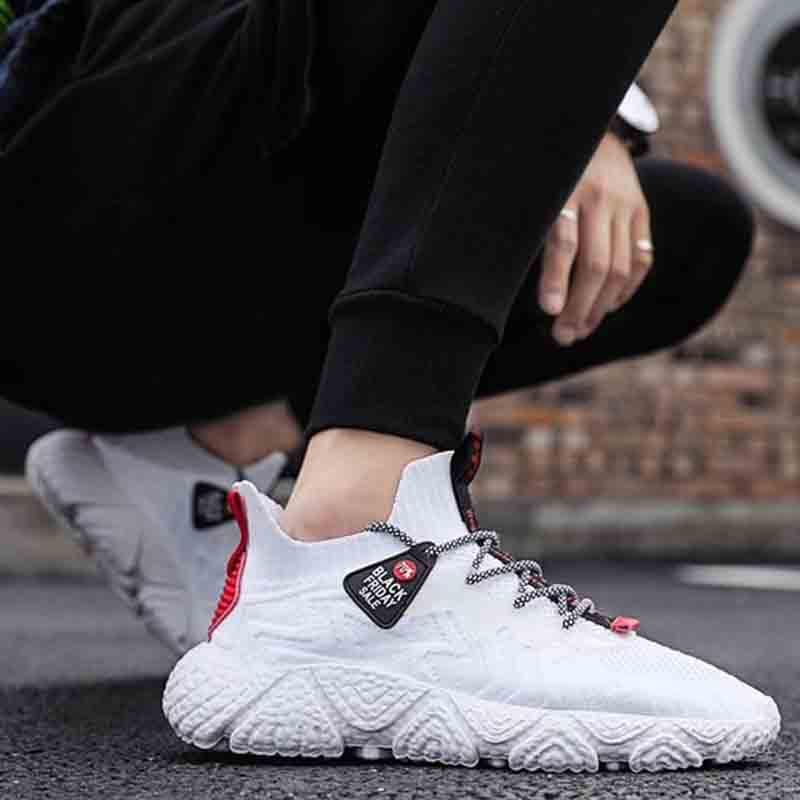 Size 39-44 Fashion Summer Men Mesh Sneakers Low-top Running Basketball Shoes Outdoor Non-slip Shockproof Letter Shoes