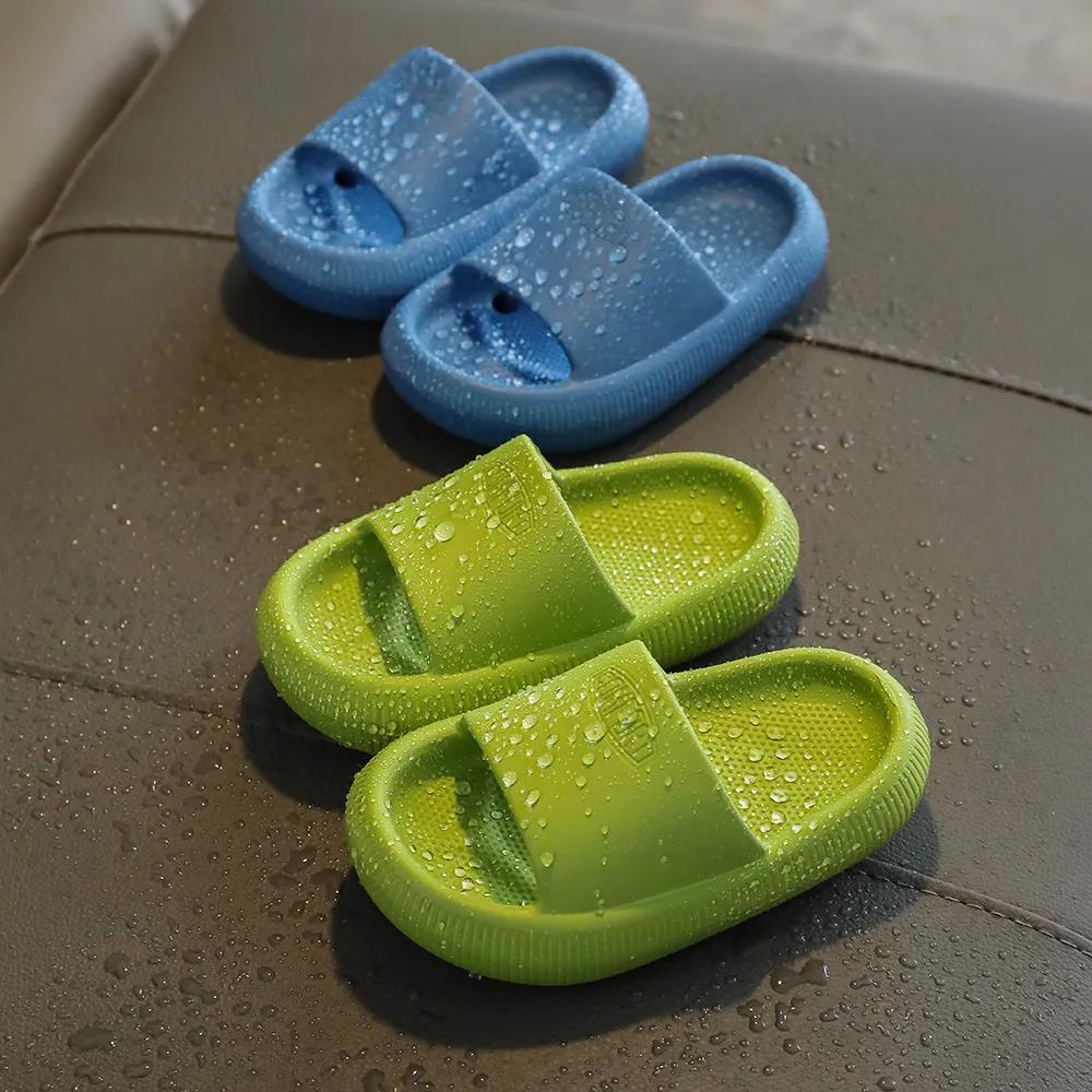 Slippers for Boy and Girl Home Shoes Summer Toddler Flip Flops Soft Bottom House Indoor Slippers Beach Love Kids Shoes Family Style