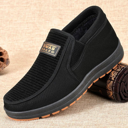 Cotton Shoes Men's Winter Plus Velvet Old Beijing Warm Shoes Casual Shoes Sports Shoes Running Shoes Breathable