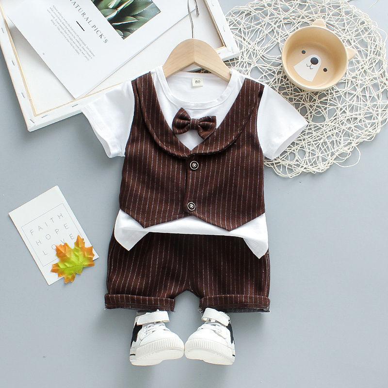 Boys Clothes Spring Autumn Fashion Baby Suit British Wind Children's Suits Gentleman Long Sleeve Shirt Vest Pants Kids