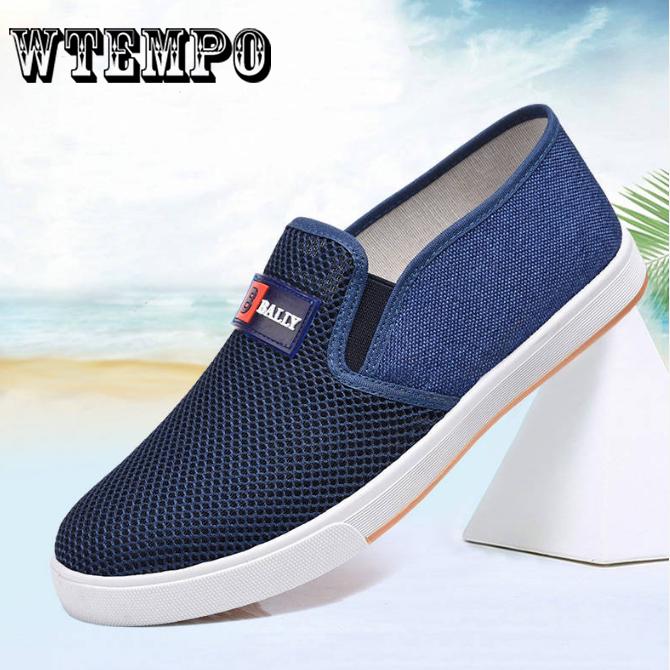 WTEMPO Brand Men's Shoes Fashion Canvas Shoes Men Loafers