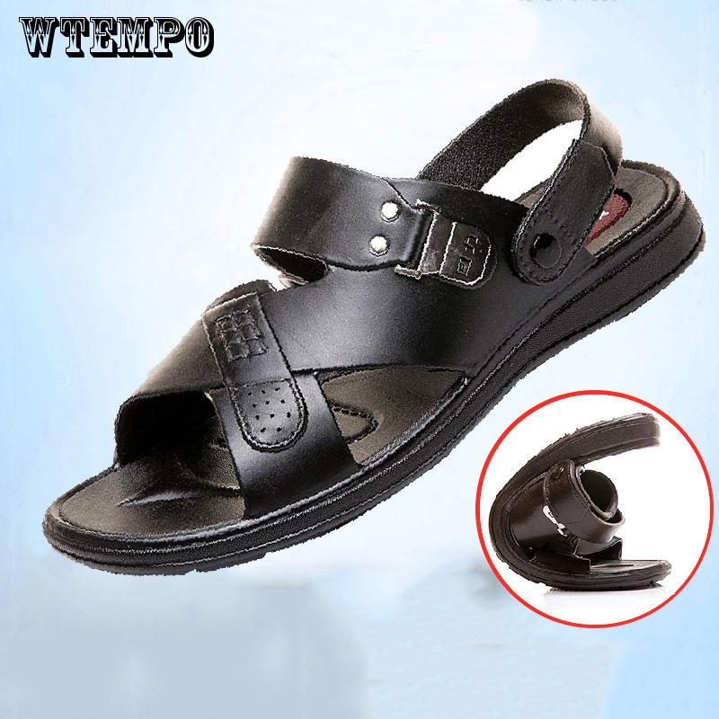 Men's Sandals Summer Soft Bottom Casual Beach Non-slip Men's Sandals and Slippers