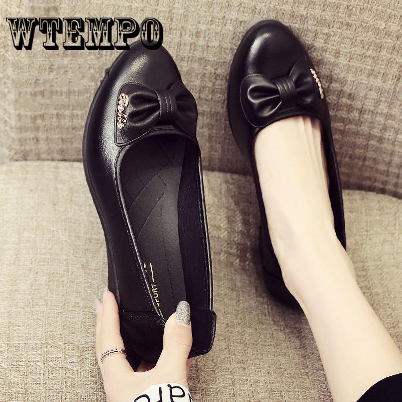 Shoes Women Genuine Leather Flat Moccasins Loafers Casual Slip Driving Fashion Ballet Boat Shoes