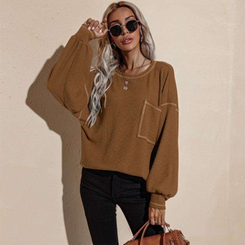 Sweatshirts Version Loose Thin Long-sleeved Sun Protection Coat Solid Color Retro Shirt Student Girl Top