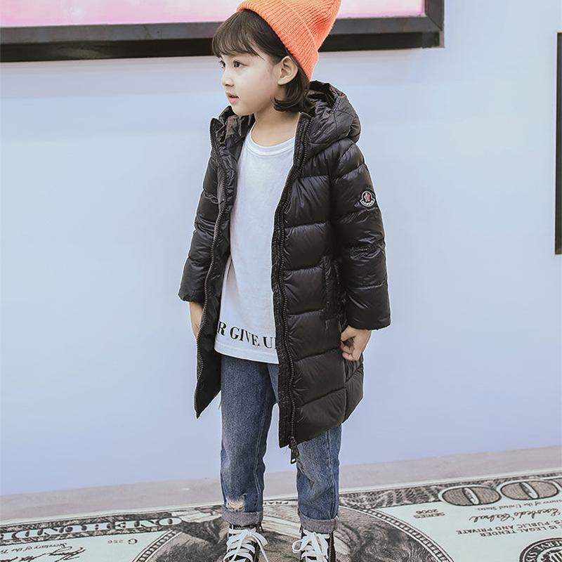 Children's Clothing Down Jacket Mid-length Lightweight Jackets for Boys and Girls New Small and Medium-sized Children's Baby Clothes