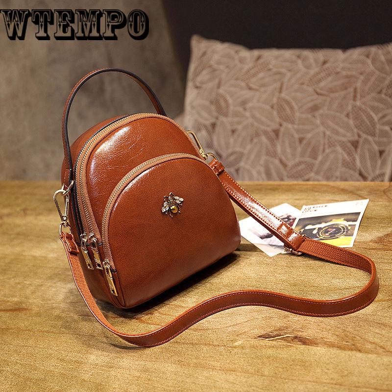 Genuine Leather Backpack Backpack Travel Backpack Fashion Backpack Schoolbag For Women