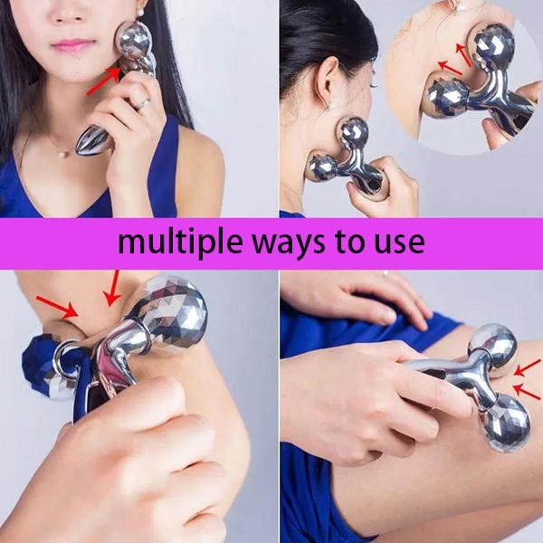 3D Roller Massage V Face Lifting Facial Massage Instrument Beauty Tightening Skin Tool Manual Shaping Massage