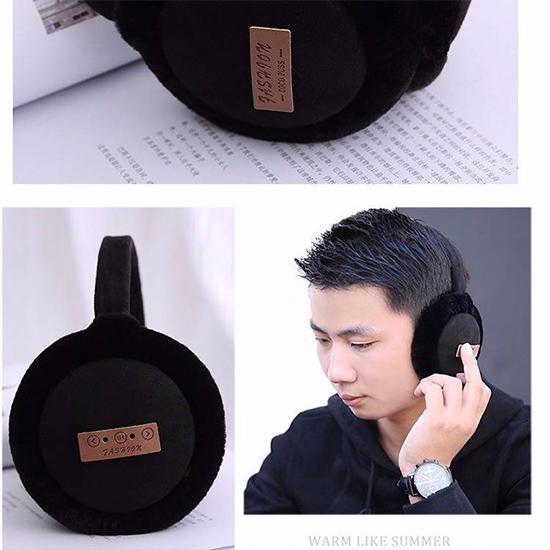 HD Stereo Winter Plush Warm Wireless Bluetooth Headset Ear Cover Outdoor Earphone Windproof Earmuffs