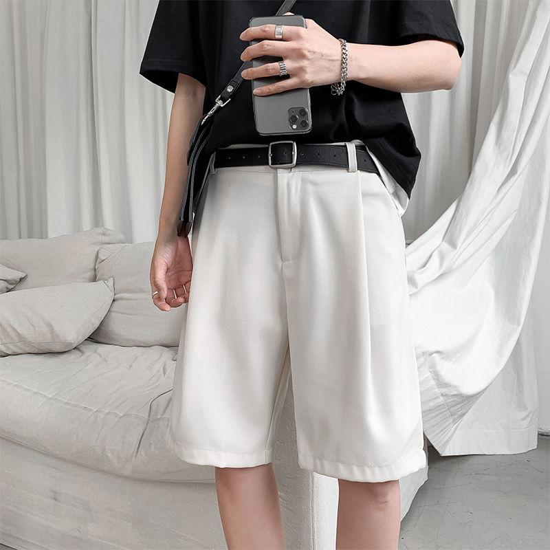 Summer Five-point Trousers Men's Straight Loose British All-match Casual Suit Five-point Shorts