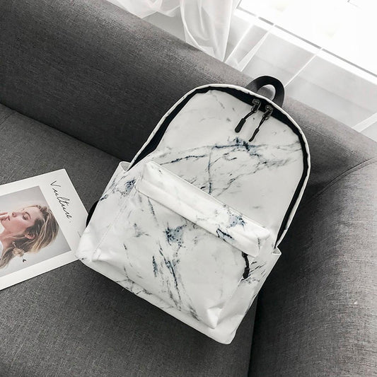 Backpacks,Fashion Women Marble Pattern Backpacks,Large Capacity Package Bags ,Shoulder Bags