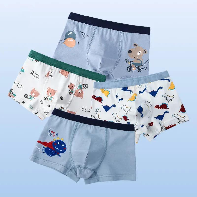 Cotton Panties Boys Brief Underwear Shool Kids Underpanties for 3 4 6 8 10 12 14 Years Old Child Clothes