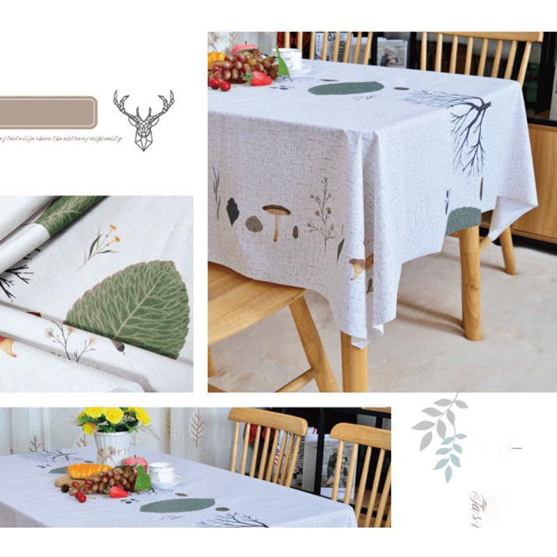 Tablecloth Waterproof and Oil-proof Disposable Tablecloth Rectangular Coffee Table Tablecloth European Tablecloth PVC Tablecloth Household