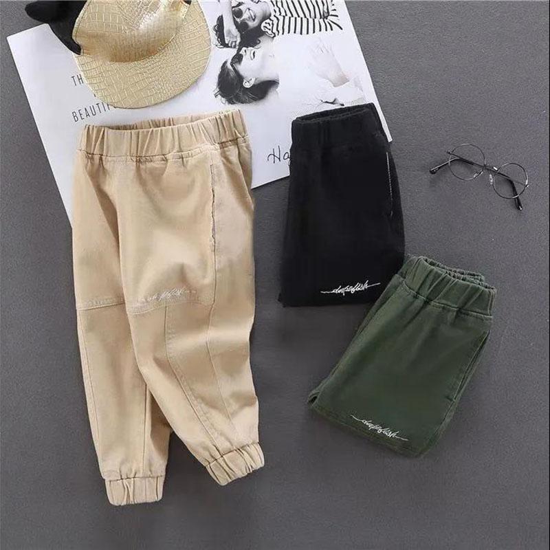 Children's Clothing Boys and Girls Casual Pants Spring and Autumn Children's Overalls Trousers Loose Solid Color Trousers