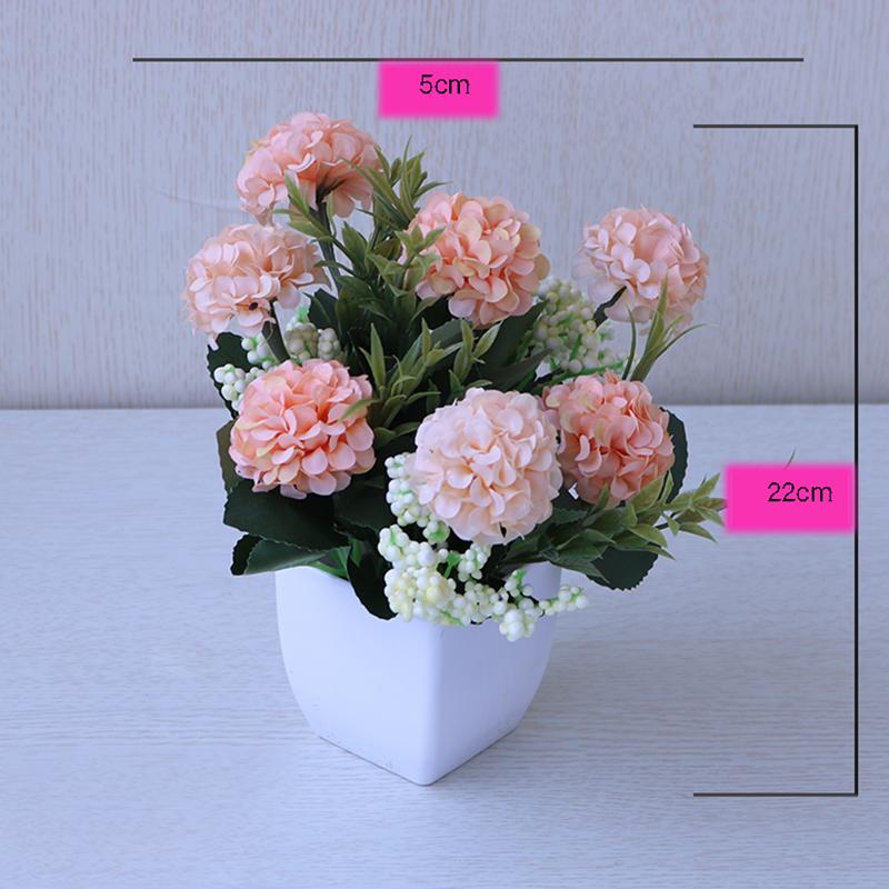 Creative Home Flower Arrangement Small Potted Ornaments Artificial Flowers Simulation Flower Set Living Room Bedroom Decorations