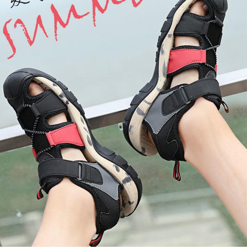 Summer Men's Sandals Outdoor Cow Leather Anti-skid Sports and Leisure Lightweight Fashion Hiking Sandals