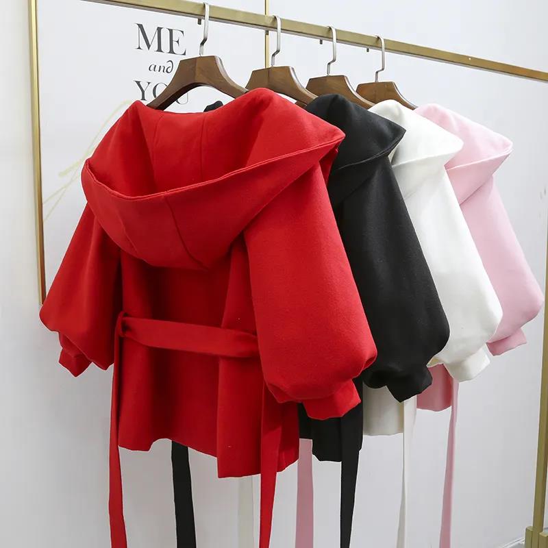 2021 Spring and Autumn Double-sided Woolen Student Coat Women's Loose Short Short Woolen Coat